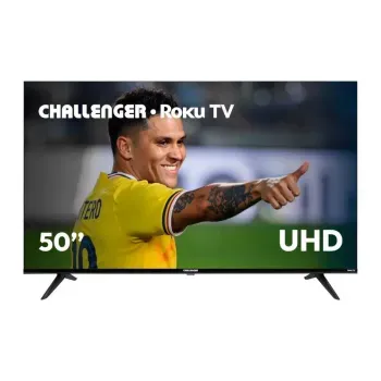 Televisor Challenger 50 Pulgadas 50KR15 T2 LED 4K UHD Smart TV Roku_1